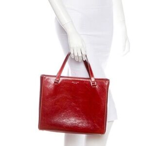 Kate Spade Bag Italy 100% Leather Suede Lined Shoulder Bag Vtg Kate Spade $450